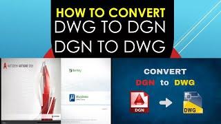 AUTOCAD TO MICROSTATION CONVERT,DWG TO DGN,DGN TO DWG#autocad #microstation