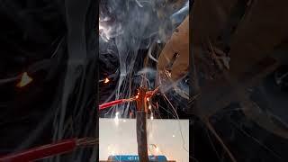 #welding #experiment #current #voltage #diy #scienceproject #physics #shortcircuit