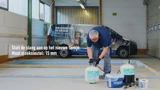 Tankje verwisselen - UZIN U 5000 Verspuitbare Antislip