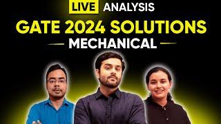 GATE Mechanical 2024 - LIVE Solutions | Exam Analysis by EXERGIC