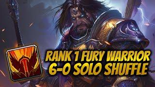 Rank 1 Fury Warrior 6-0 Solo Shuffle (2200+ MMR) - WoW Dragonflight 10.2.7