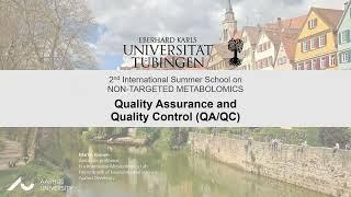 NTMSS2022 Day1 S3 - Quality Assurance and Quality Control