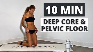 Do This 10 Min Deep Core & Pelvic Floor Workout 3x a week For FLAT TUMMY| No Repeat| No Equipment