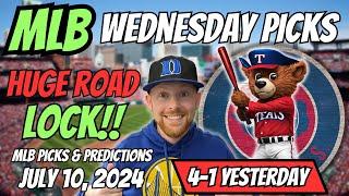 HUGE MLB LOCK!! MLB Picks Today 7/10/2024 | Free MLB Picks, Predictions & Sports Betting Advice