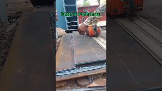 Structure Fabrication Work #shorts #ytshorts #shortfeed #gascutting #fabrication #fitter #gascutter