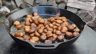 Kirmes Champignons mit Knoblauchsauce