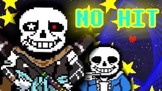 【NO HIT】TO!InkSans Fight Phase1 + HELL MOD ノーダメージクリア COMPLETED 【Undertale Fangame】