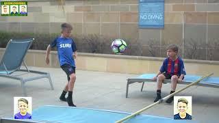 YOUNG RONALDO FOOTBALL/SOCCER TENNIS CHALLENGE!!! KICKIN COUSINS