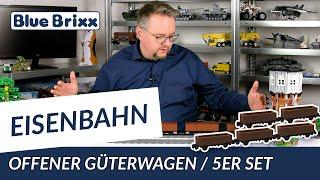 Offener Güterwagen Gattung Es im 5er-Set von BlueBrixx