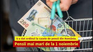 S-a dat ordinul la casele de pensii din România. Pensii mai mari de la 1 noiembrie