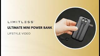 Ultimate Mini Power Bank 10,000mAh Portable Power Bank With Digital Display & Built-In Cables