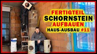 FERTIGTEIL SCHORNSTEIN aufbauen - Einzügiger Bausatz! | Haus-Innenausbau #11 | Home Build Solution