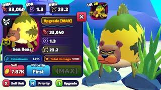 SEA BEAR WITH SEA BEAR TRAIT MIGHT BE BROKEN... SpongeBob Tower Defense