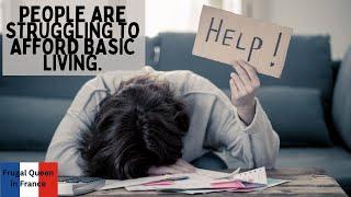 People are struggling to afford basic living. #frugal #livingcosts #costoflivingcrisis