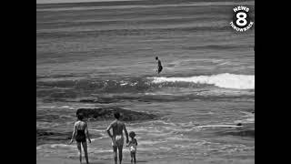 Surfing in La Jolla 1954