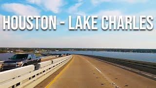 Houston to Beaumont to Lake Charles! Drive with me from Texas to Louisiana!