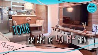 Tour em APÊ de 40M2 da MRV   Decorado e automatizado