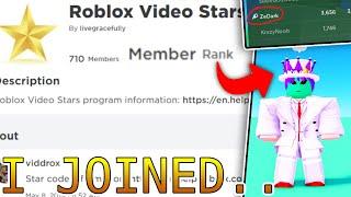 I Joined The Roblox VIDEO STARS PROGRAM! Here's what you need to know...