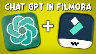 CHAT GPT + FILMORA 12 | NEW CRAZY CHAT GPT FEATURES IN FILMORA ARE HERE!!