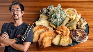 Como fazer TEMPURA japonês bem crocante e sequinho (Bônus: receita de kakiague) | GoHanCOOK