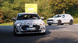 Audi testing several models at the Nurburgring