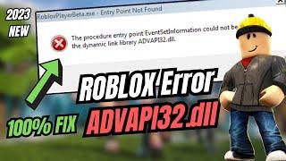 How to FIX Roblox ADVAPI32.dll Error on Windows 7/8/10/11 (2023 NEW)