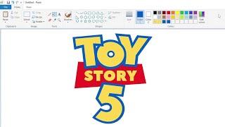 How to draw the Toy Story 5 logo using MS Paint | How to draw on your computer