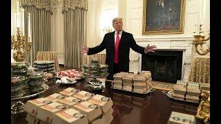 Donald Trump serves McDonald's on  silver platters as White House chefs go unpaid amid shutdown