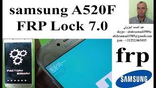 frp reset samsung A520F 7.0 FRP Lock Google Account Bypass