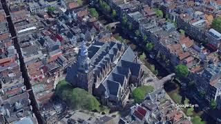 Bird's Eye View of Netherlands | Rijksmuseum, Dom Square, Leidseplein, Dom Tower & More