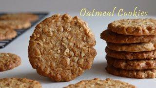 [ENG] 오트밀 처치 곤란이라면? 손이 가요 손이 가~ 바삭 오트밀 쿠키 Crispy Oatmeal Cookies | 하다앳홈