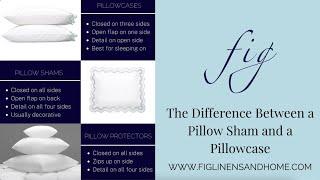 The Difference Between a Pillow Sham and a Pillowcase