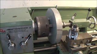 Tornitura Volano Per Motore Elettrico [ Make Big Part On A Lathe ]