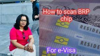 E -visa/How to scan BRP chip for e-Visa # Easy to access your BRP chip in I Phone & Android phone#