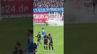 HANSA ROSTOCK 2-2 HAMBURG  FAN PROTEST MIT SPIELZEUGE & RAUCH ️ 2.BUNDESLIGA '24 OSTSEESTADION