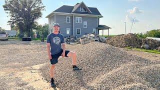 Restoring A $7,000 Mansion: Laying Rock In The Basement (20+ Tons)