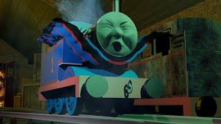Shed 17 Thomas became spooky skull scene