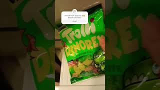 ASMR / Trolli Dinorex with a Sour bite #gummy #gummies #shorts