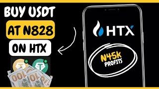 Buy USDT At N828 With Naira Card On HTX, Earn 45k Profits Daily - Best USDT Arbitrage Opportunity