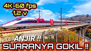 Video 4K 60fps Suara Whoosh Kereta Cepat Jakarta Bandung