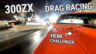 I Drag Raced my 1995 Nissan 300ZX vs my Hemi Swapped Challenger... And it Did Not Go Well