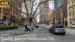 Driving Around Melbourne City | Melbourne Australia | 4K UHD