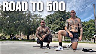 Burpees King & Iron Wolf power through 500 burpees