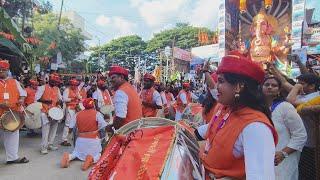 khairatabad Bada Ganesh 2023 || Maharashtra puneri dhol Tasha performance at khairatabad Ganesh