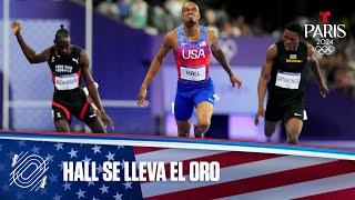 Quincy Hall, de USA, gana el oro en la final de 400 M masculino | Juegos Olímpicos París 2024