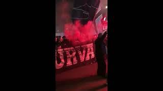 Ultras Napoli ha accolto il blues all'aeroporto di capodichino il 21/01/2018