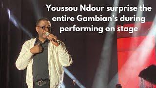 Yossou Ndour performing Did this live in the Gambia live on stage (part 3)