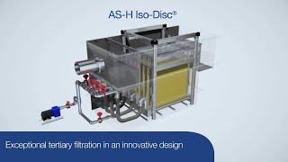 AS-H Iso-Disc cloth media filter for tertiary filtration and final polishing (with voiceover)