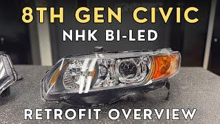 8th Gen Civic Projector Retrofit Overview - NHK Bi-LED M5 Plus