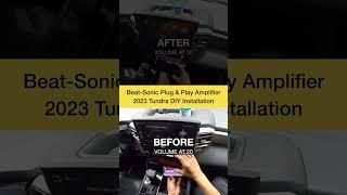 Biggest Difference Ever! Beat-Sonic Amplifier Installation #diy #easy #toyota #tundra #soundsystem